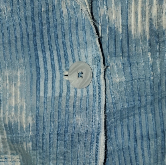 Distressed blue blazer jacket NEW Size 4 - Picture 5 of 8